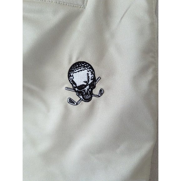 Tattoo Golf OB Shorts Size 40 Beige Solid Performance Outdoors Pockets - Picture 4 of 9